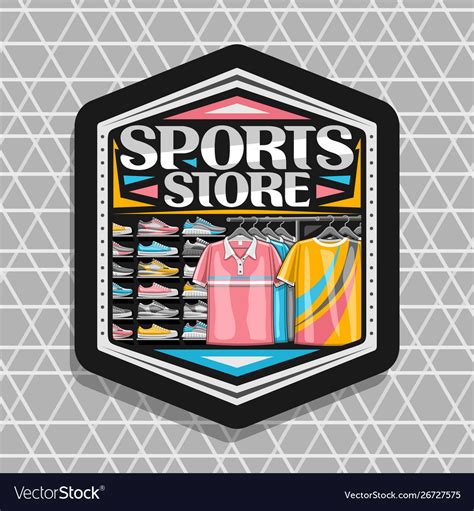 Logo for sports store Royalty Free Vector Image