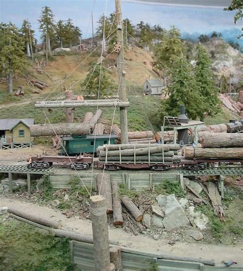 Diorama Model Railroad Logging Camp