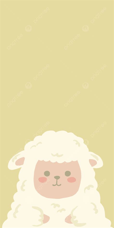 Cute Sheep Cartoon Wallpaper