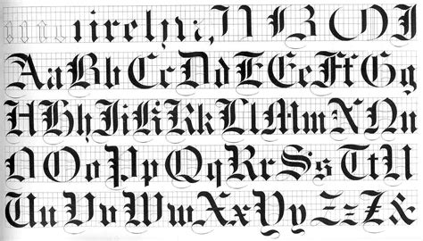 WilliamsandPackard-GemsofPenmanship-p43-OldEnglish-1867 | Penmanship, Calligraphy lessons, Old ...