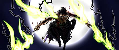 2560x1080 Resolution Roronoa Zoro HD One Piece Fight Art 2560x1080 Resolution Wallpaper ...