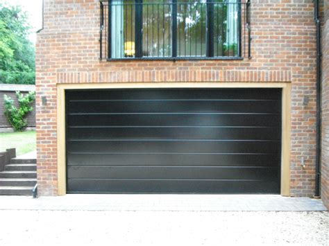 Hormann Sectional, M-Ribbed in Black garage door | Black garage doors ...