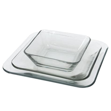 Anchor Hocking 12 Piece Square Clear Glass Dinnerware Set - Walmart.com - Walmart.com