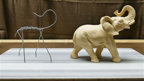 Sculpting an Elephant, part 1: Armature! | Polymer clay elephant ...