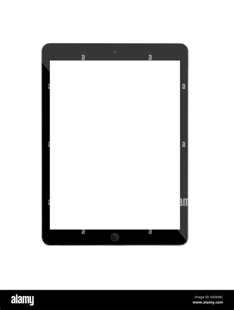 Computer tablet with blank white screen Stock Photo - Alamy