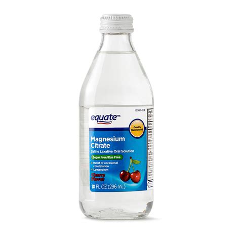 Equate Sugar Free/Low Sodium Saline Laxative Cherry Flavor, 10 Oz ...