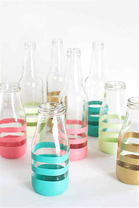 DIY Painted Bottles - Homey Oh My