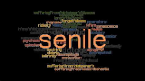 SENILE: Synonyms and Related Words. What is Another Word for SENILE ...