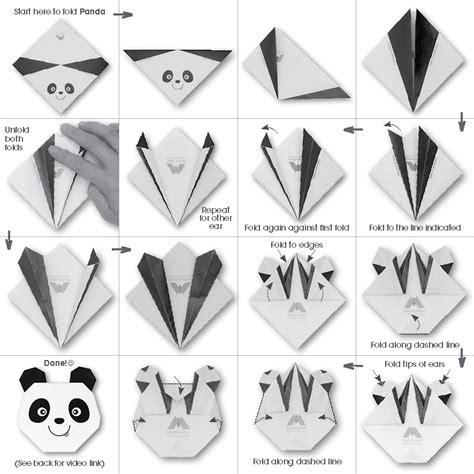 Origami Panda Instructions Easy