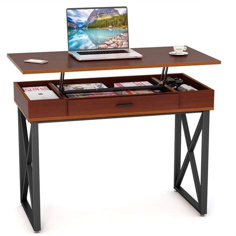 Amazon.com: Tribesigns Lift Top Computer Desk, Height Adjustable Standing Desk Stand Up Desk ...