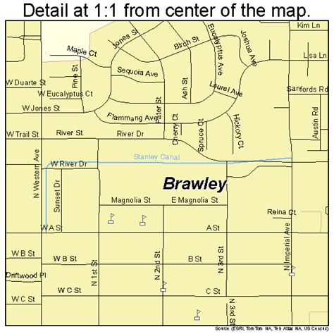 Brawley California Street Map 0608058