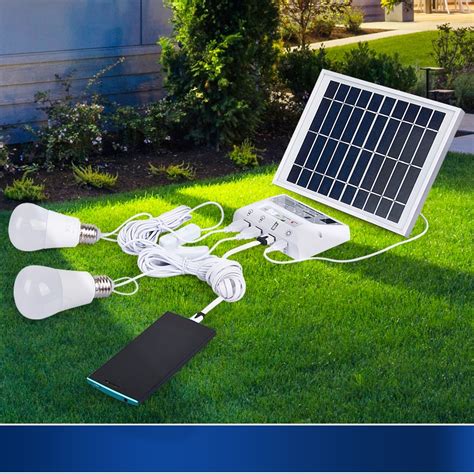 Indoor and outdoor solar lights home power system D camping tent rechargeable super bright-in ...