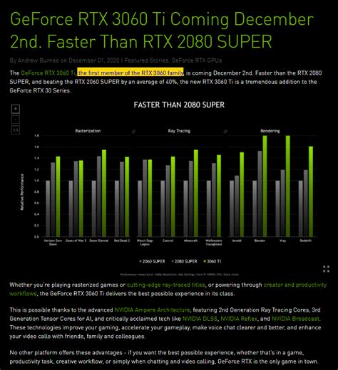 NVIDIA sets expectations for more RTX 3060 cards as it publishes RTX 3060 Ti performance ...