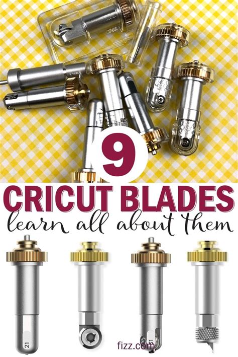 Cricut Blades: Learn Everything You Need to Know! | Cricut blades, Cricut supplies, Cricut craft ...