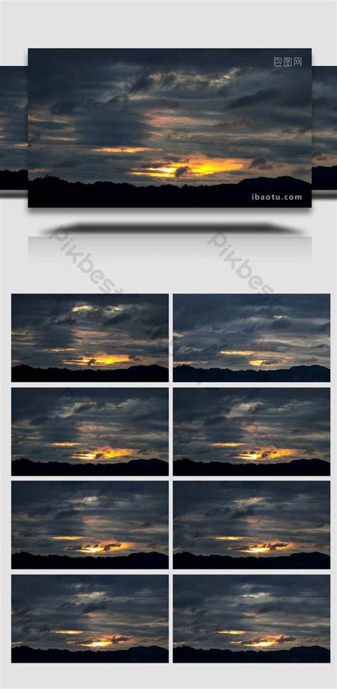 Beautiful sunset sky with clouds 4K time-lapse | MP4 Video Free ...