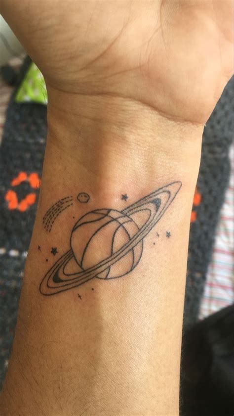 Saturn Basketball Tattoo | Small forearm tattoos, Family tattoos, Cool ...