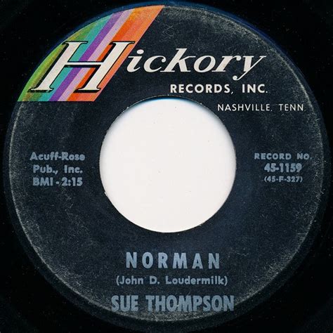 Sue Thompson – Norman / Never Love Again (1963, Vinyl) - Discogs