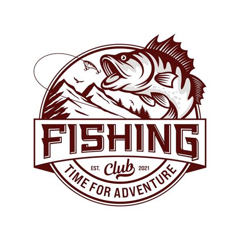 Fishing logo design template illustration 5199406 Vector Art at Vecteezy