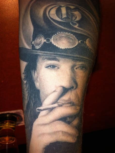 Stevie Ray Vaughan done by Josh Dobbs at Techfrique Tattooing in Halifax, NS : tattoos