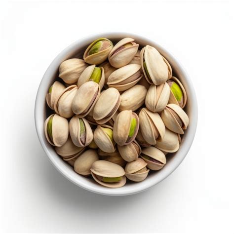 Premium Photo | Pistachio seeds on a white background