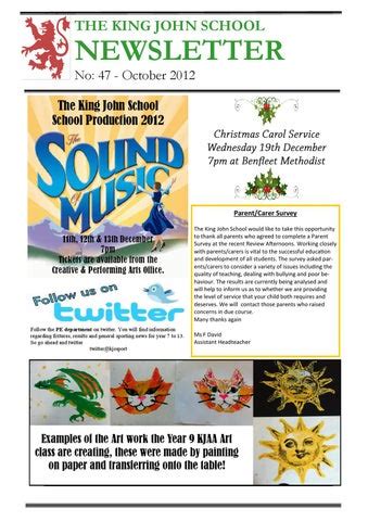 October 2012 - The King John School Newsletter by The King John School - Issuu