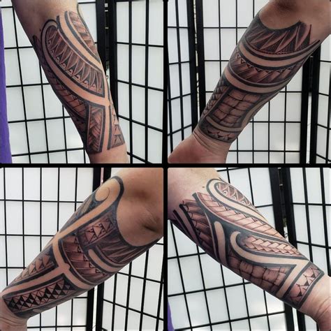 Tribal Forearm Sleeve Tattoo Designs