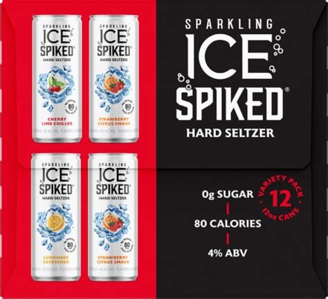 Sparkling Ice Seltzer Hard Seltzer Variety Pack, 12 cans / 12 fl oz ...