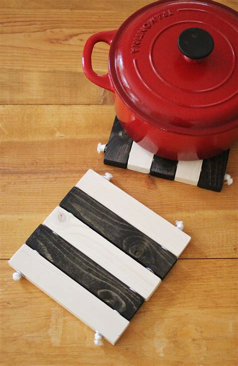 DIY Wooden Trivet Set - A Beautiful Mess