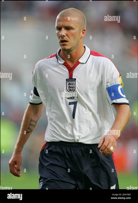 England's David Beckham during Euro 2004 in Portugal on June 24, 2004 ...