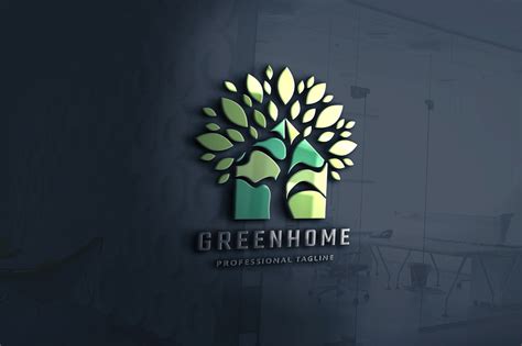 Green Home Logo | Branding & Logo Templates ~ Creative Market