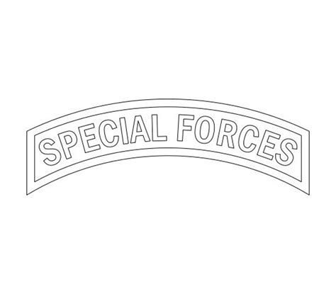 US Army Special Forces Tab Vector Files Dxf Eps Svg Ai Crv - Etsy