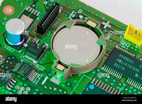 Circuit board battery Stock Photo - Alamy