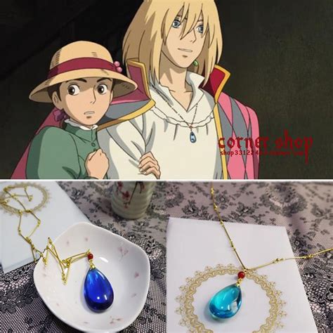 Hauru Blue Diamond Necklace Howl's Moving Castle Handmade Cosplay Prop #Unbrand | Howls moving ...