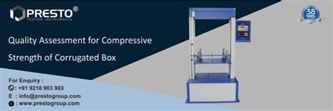 Quality Assessment for Compressive Strength of Corrugated Box