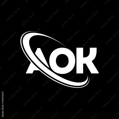 AOK logo. AOK letter. AOK letter logo design. Initials AOK logo linked ...