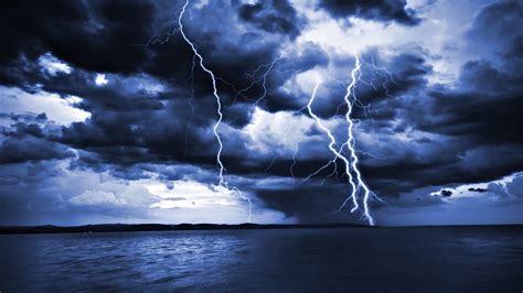 photography, Sea, Water, Lightning, Storm Wallpapers HD / Desktop and Mobile Backgrounds