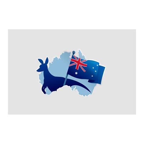 Australia Flag Style 12 Sticker - DecalsHouse