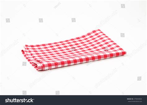 Red White Checkered Tablecloth On White Stock Photo 279094904 | Shutterstock