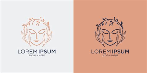 beauty care logo design and branding card 9459182 Vector Art at Vecteezy