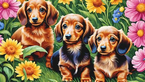 Dachshund Puppy Animal Illustration Free Stock Photo - Public Domain Pictures