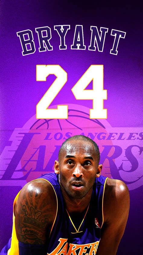 Download Aesthetic Kobe Bryant Jersey Number Wallpaper | Wallpapers.com