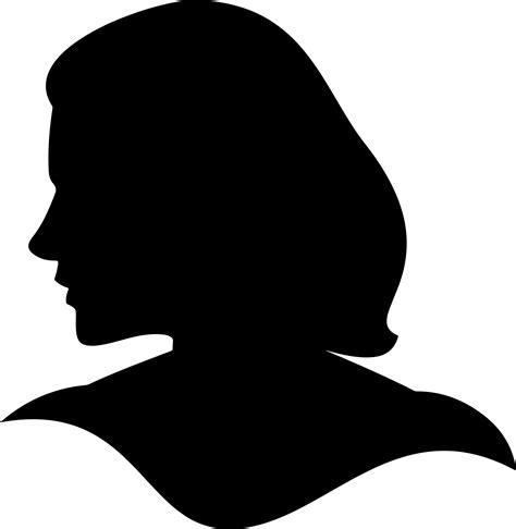 Female Face Silhouette Clip Art : Silhouette Clipart Vintage Victorian ...