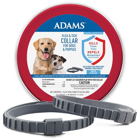 Adams Flea & Tick Collar for Dogs and Puppies, 2 pack, Value Pack ...