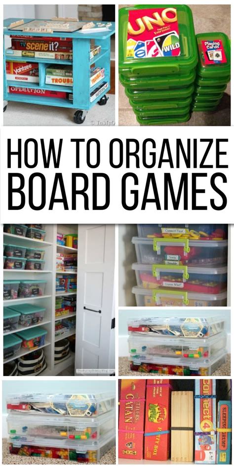 12 Board Game Organizer Storage Ideas | Board game organization, Board ...