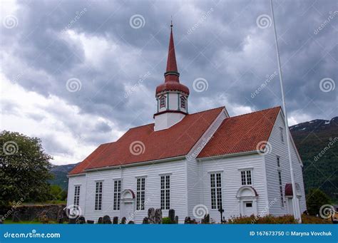 Nordic Church in the Mountains Stock Photo - Image of scandinavia, nordic: 167673750