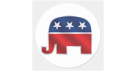 Republican Elephant Sticker | Zazzle