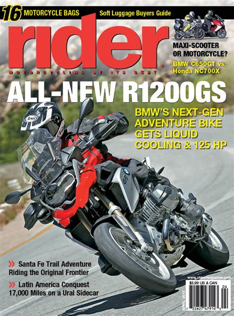 Rider April 2013 Cover | Rider Magazine