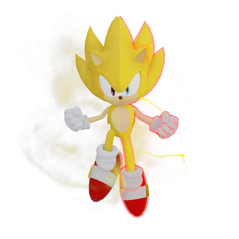 Super Sonic [2] ( Blend / FBX ) by Langtanium on DeviantArt