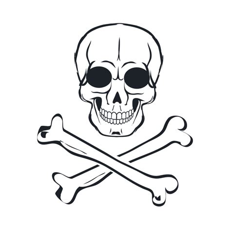 Skull and crossbones Human skull symbolism Generative Ai 27990867 PNG