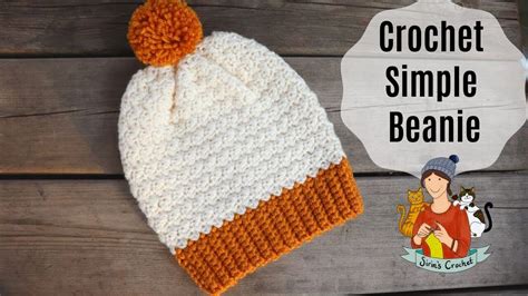 Crochet Simple Beanie / Beginner Friendly Hat Tutorial - YouTube ...